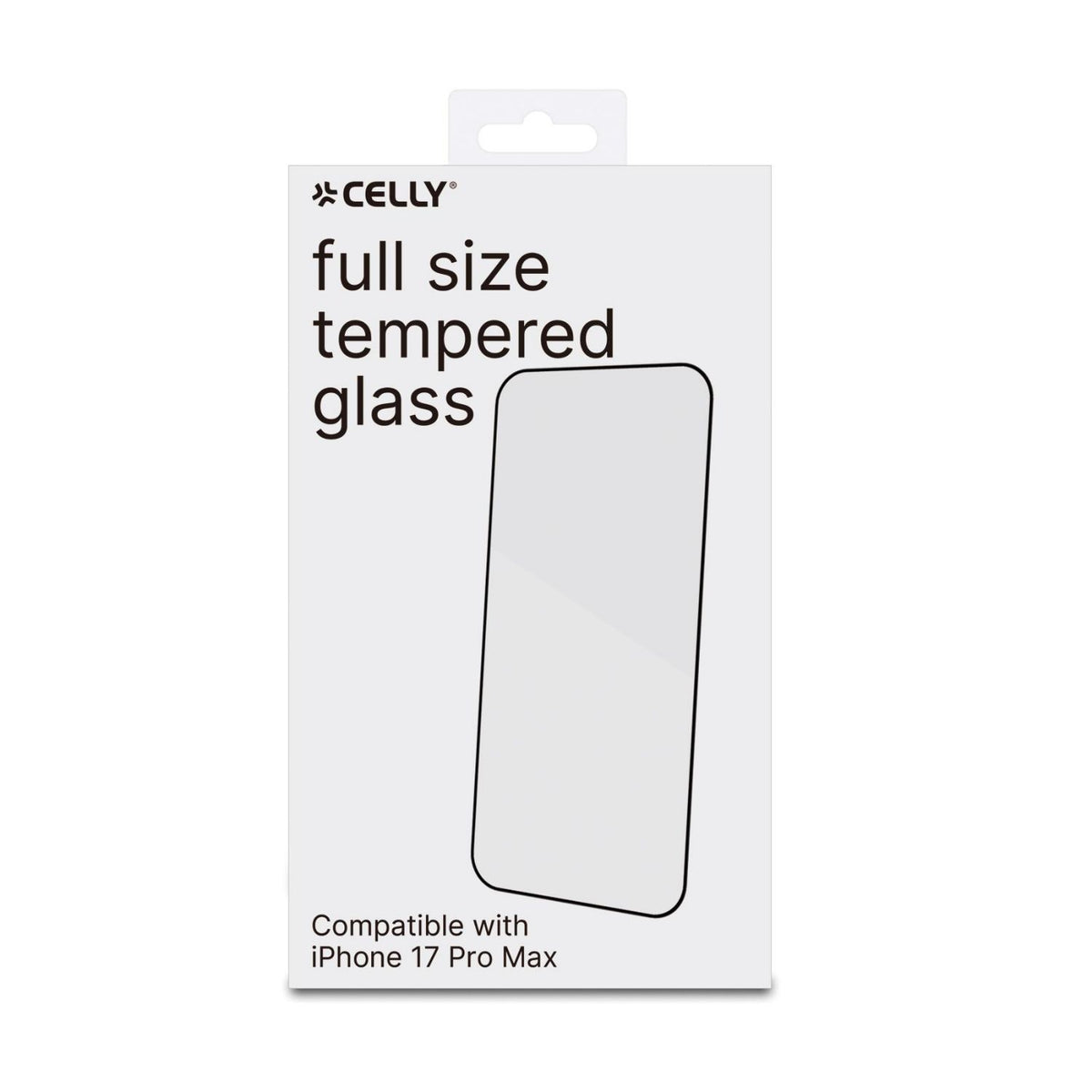 Protector Celly iPhone 17 Pro Max (FULLGLASS1152BK)
