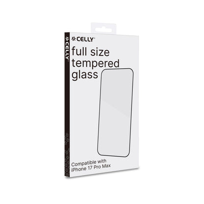 Protector Celly iPhone 17 Pro Max (FULLGLASS1152BK)