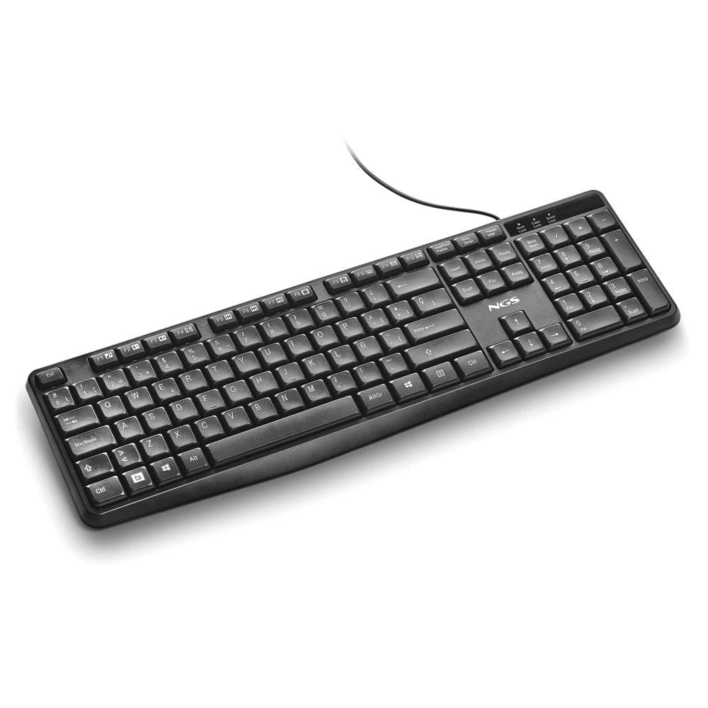 Teclado NGS Funky V4 USB 1.5m Negro (FUNKYV4SPANISH)