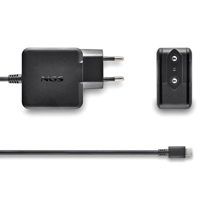 Cargador de Pared NGS GaN 45W 1xUSB-C Negro (GAN45W-C)
