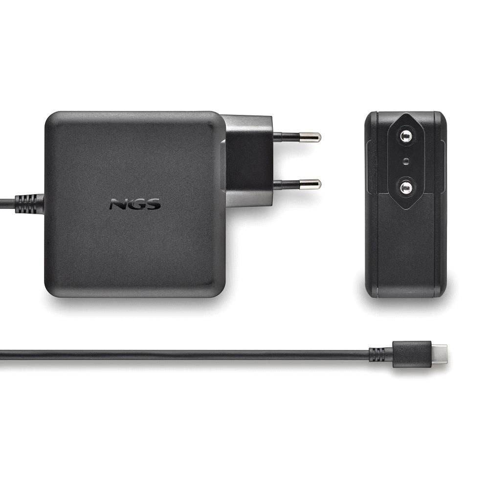Cargador de Pared NGS GaN 65W 1xUSB-C Negro (GAN65W-C)