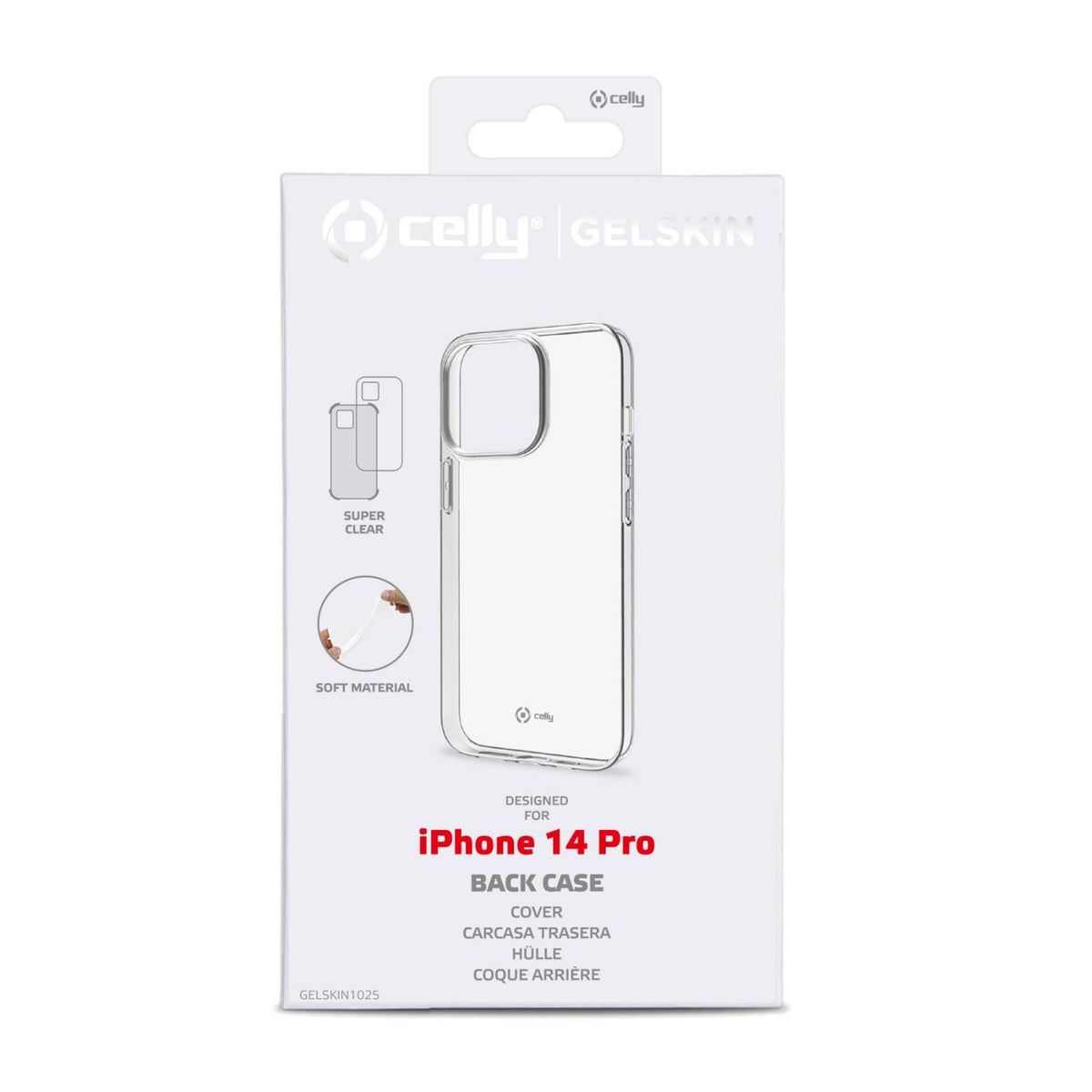 Funda Gel CELLY 6.1" para iPhone 14 Pro (GELSKIN1025)