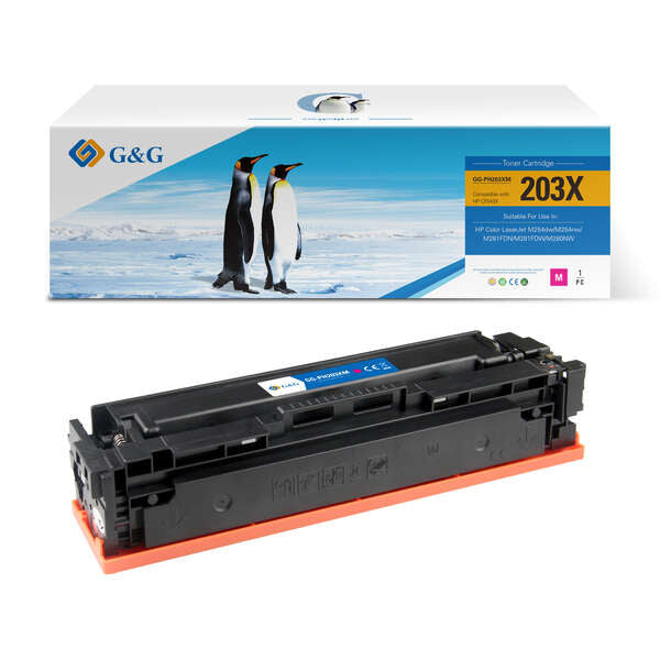 G&amp;G HP CF543X/CF543A Magenta Generic Toner Cartridge - Replaces 203X/203A