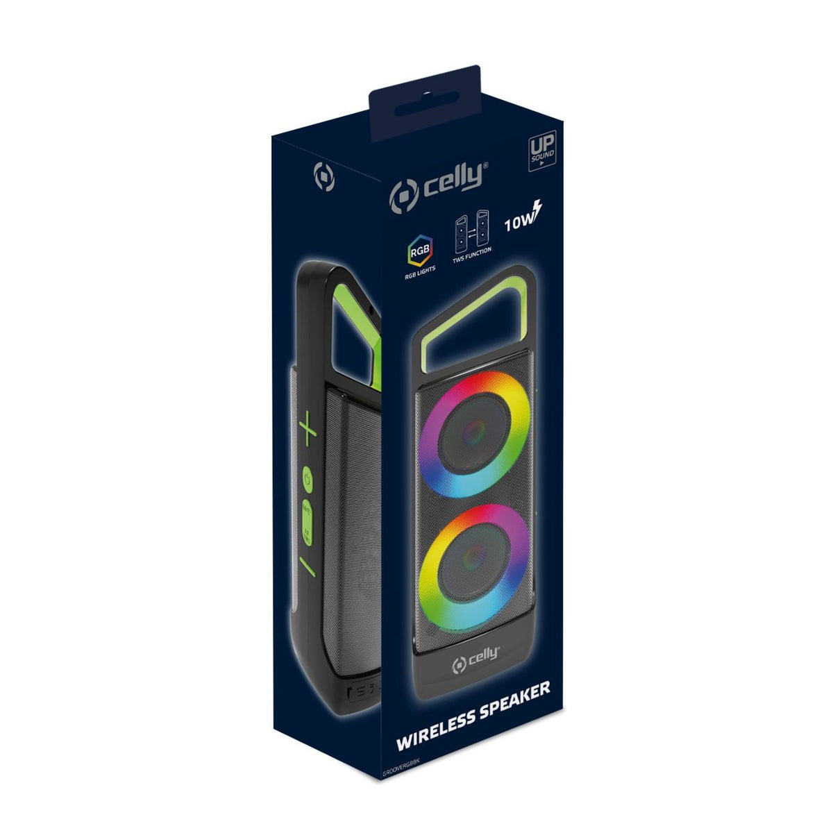 Altavoz CELLY Party 10W Wireless (GROOVERGBBK)