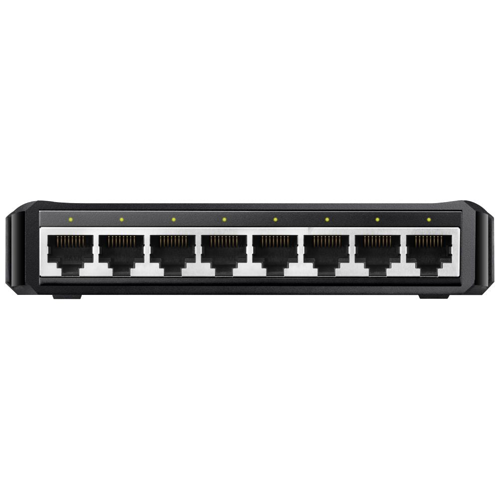 Switch CUDY 8xRJ45 GbE Negro (GS108D)