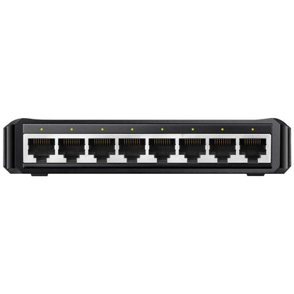 Switch CUDY 8xRJ45 GbE Negro (GS108D)