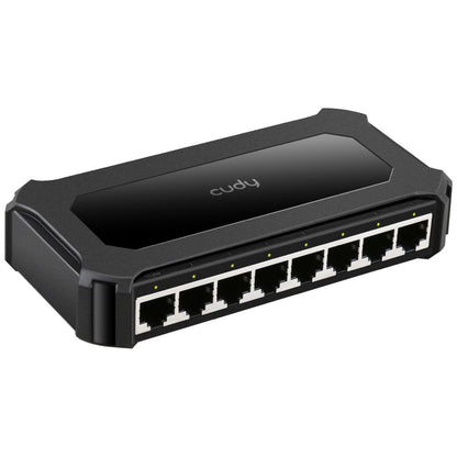 Switch CUDY 8xRJ45 GbE Negro (GS108D)