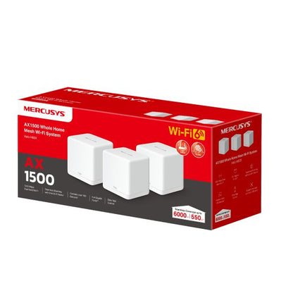 Sistema Mesh Mercusys HALO H60X WiFi6 3 Unidades Blanco