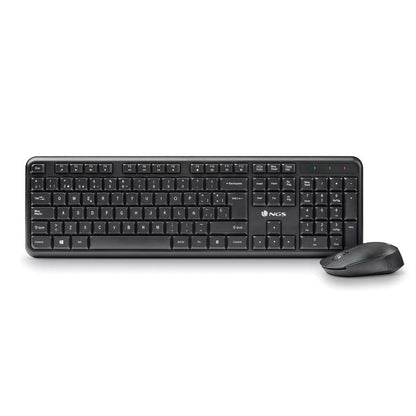 Teclado+Ratón NGS RF Wireless Óptico Negro (HARMONYKIT)