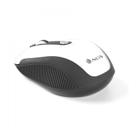 Ratón NGS Óptico Wireless RF 1600dp Blanco (HAZE WHITE)