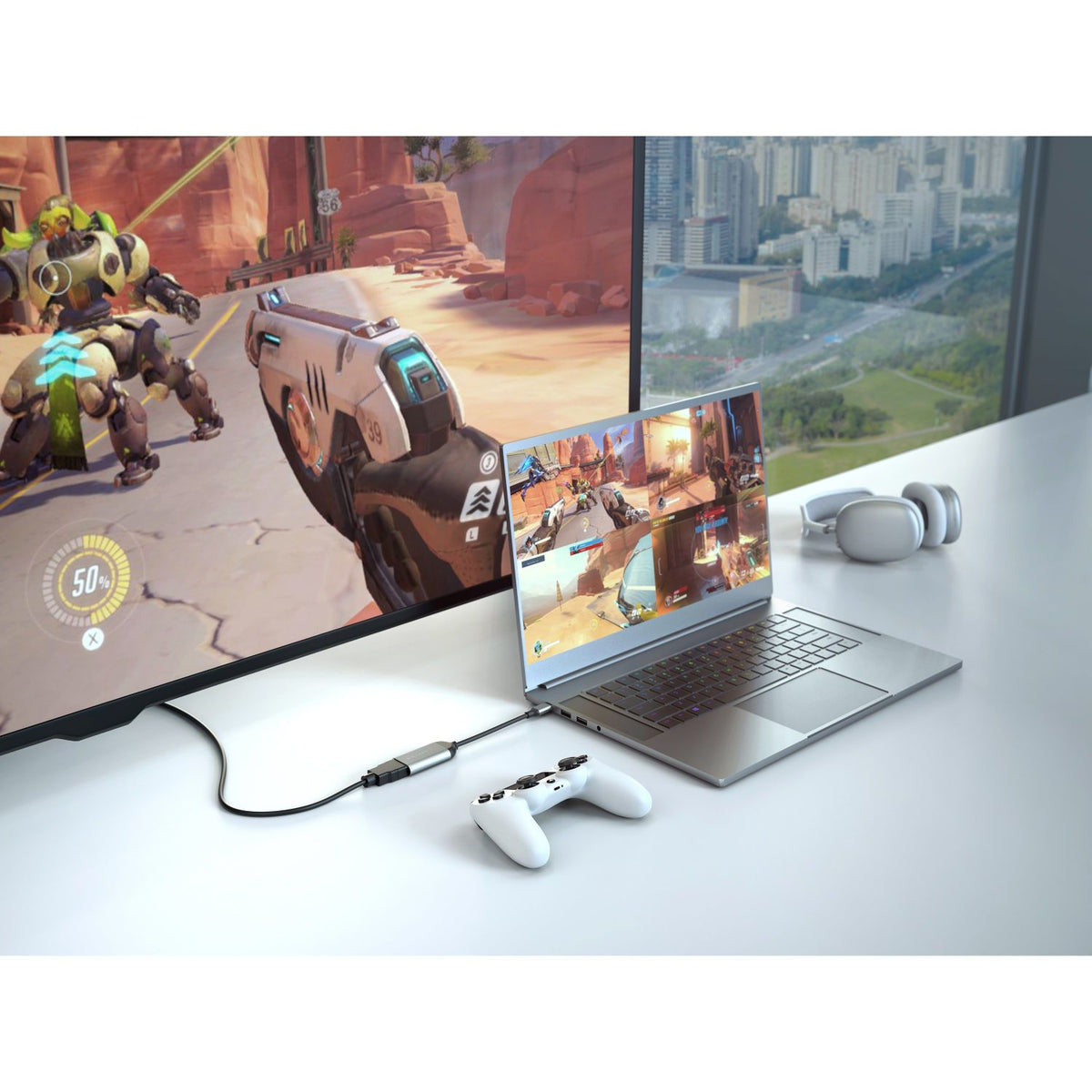 Adaptador TARGUS USB-C/M a HDMI/H 8K 60Hz (HD-H8K-GL)