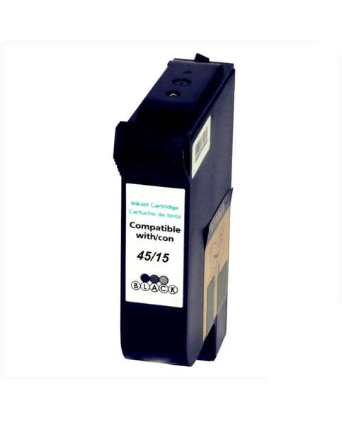 HP 45/15 Black Generic Pigment Ink Cartridge - Replaces 51645AE/C6615DE