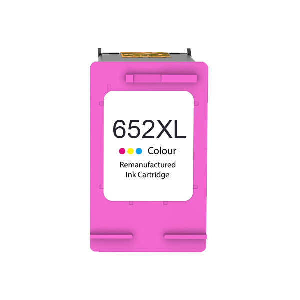 HP 652XL Color Remanufactured Ink Cartridge - Replaces F6V24AE