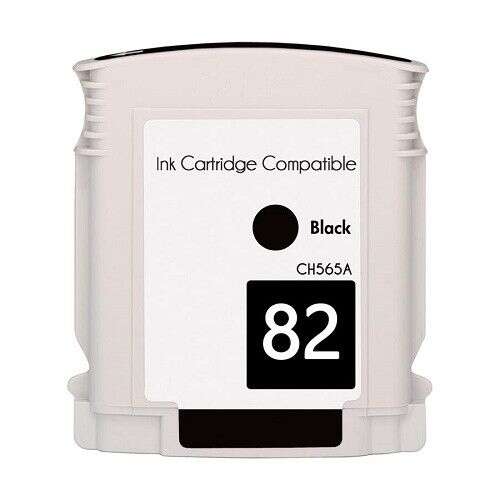 HP 82 Black Generic Ink Cartridge - Replaces CH565A