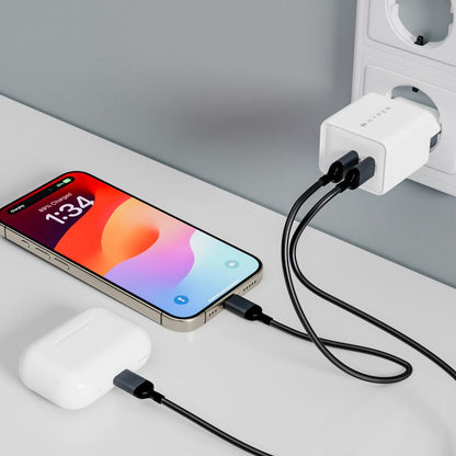 Cargador TARGUS HyperJuice 2xUSB-C 35W Blanco (HJG35EU)