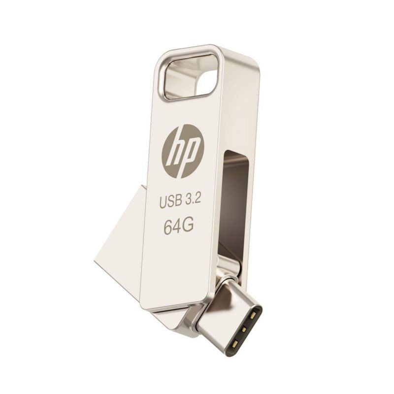 Pendrive HP HPFD206C 64Gb USB-A/C Plata (HPFD206C-A-64)