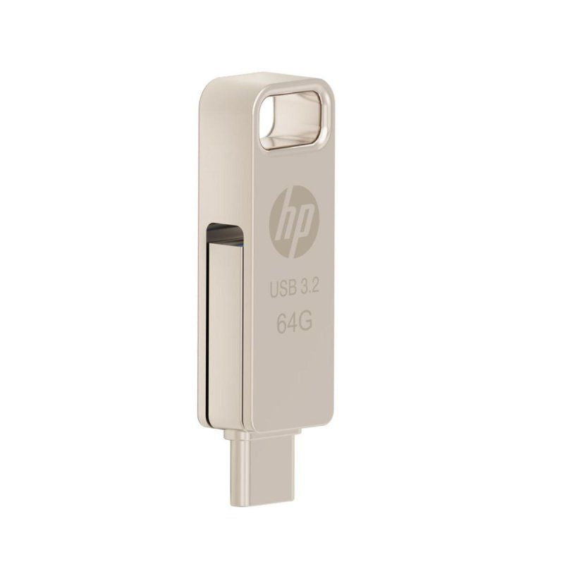 Pendrive HP HPFD206C 64Gb USB-A/C Plata (HPFD206C-A-64)