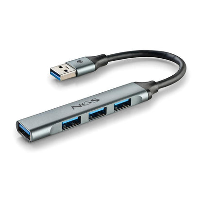 Hub NGS 3xUSB 2.0 1xUSB 3.1 Plata (IHUB4MICRO)