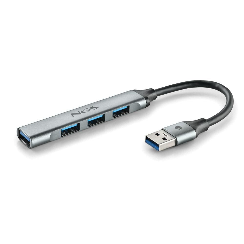 Hub NGS 3xUSB 2.0 1xUSB 3.1 Plata (IHUB4MICRO)
