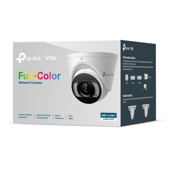 CAMARA IP TP-LINK INSIGHT TURRET INTERIOR/EXTERIOR 4MP 2.8MM COLOR IP67 (INSIGHT S445(4MM))