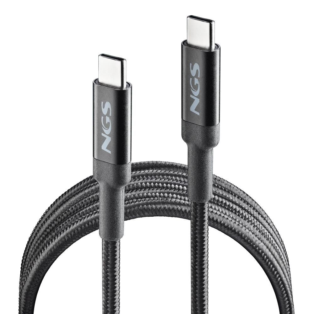 Cable NGS USB-C/M a USB-C/M 65W 2m Negro (KNOT65W-2)