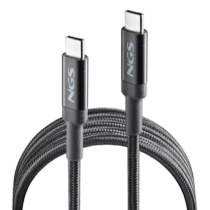 Cable NGS USB-C/M a USB-C/M 65W 2m Negro (KNOT65W-2)