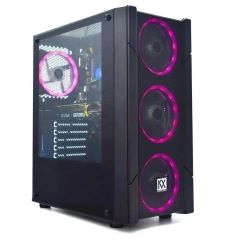 PC Gaming Phobos 16 Intel Core I5 10400f (10a Generacion) 2.90Ghz hasta 4.3Ghz Memoria Ram 16Gb DDR4 512Gb SSD M.2 + 1Tb HDD Grafica 6Gb Gddr6 NVIDIA Geforce Gtx 1660 Ethernet Gigabit 4xUSB 2.0 2xUSB 3.2 HDMI DVI-D Puerto Ps2 sin Sistema Operativo Negro
