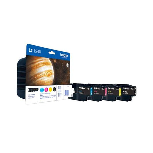 Brother LC1240 4-Pack Original Ink Cartridges - LC1240VALBP