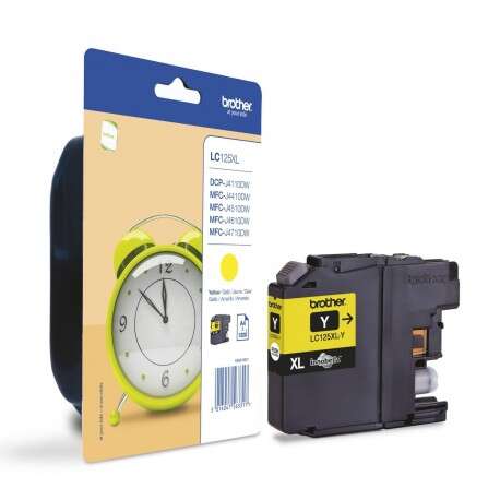 Brother LC125XL Yellow Original Ink Cartridge - LC125XLYBP