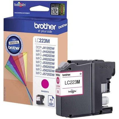 Brother LC223 Magenta Cartucho de Tinta Original - LC223MBP. 550 Paginas