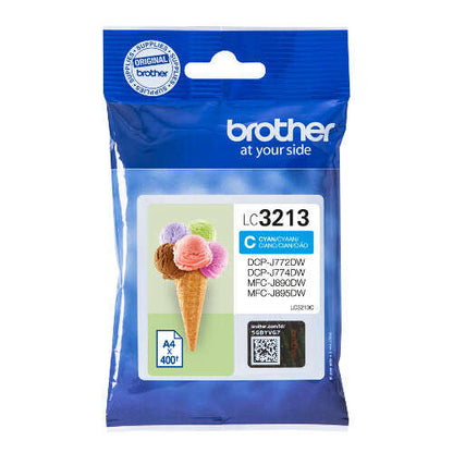 Brother LC3213 Cyan Cartucho de Tinta Original - LC3213C. 400 Paginas