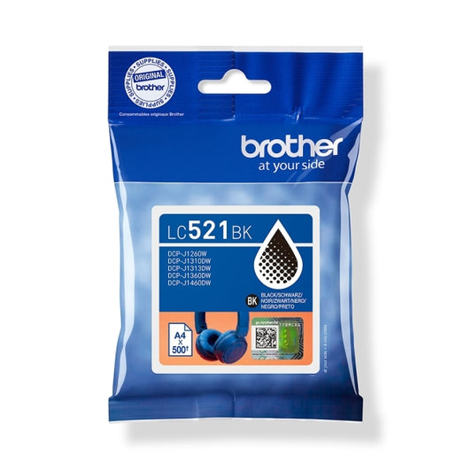 Brother LC521BK Black Original Ink Cartridge - LC521BK