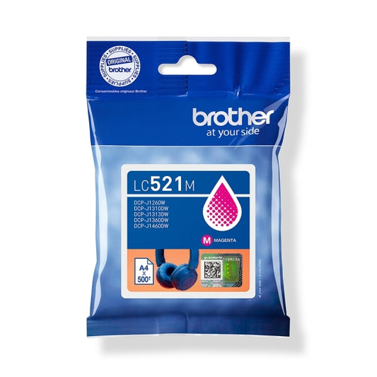 Brother LC521M Magenta Original Ink Cartridge - LC521M