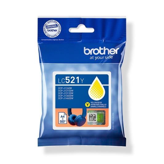 Brother LC521Y Yellow Original Ink Cartridge - LC521Y
