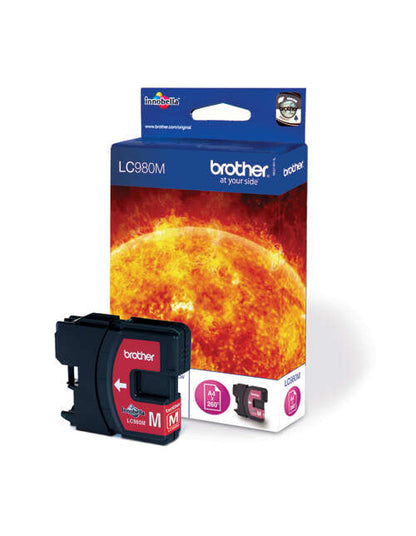 Brother LC980 Magenta Cartucho de Tinta Original - LC980M. 260 Paginas