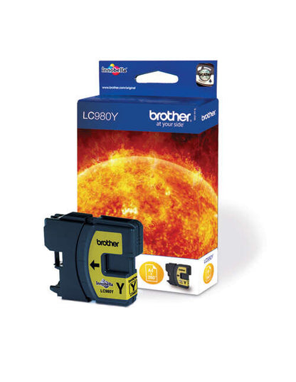 Brother LC980 Amarillo Cartucho de Tinta Original - LC980Y. 260 Paginas