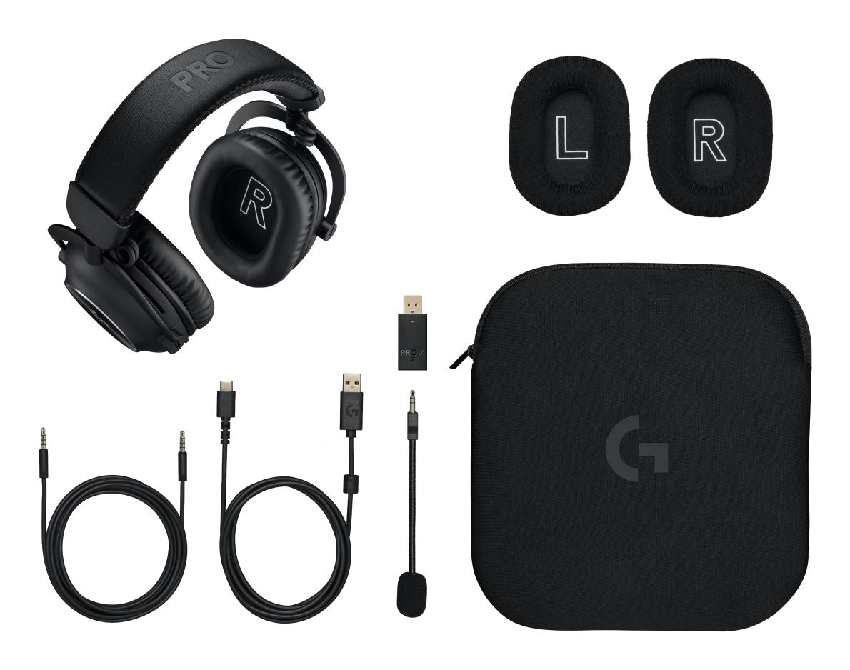 AURICULARES + MICROFONO LOGITECH G PRO X 2 INALAMBRICO NEGRO