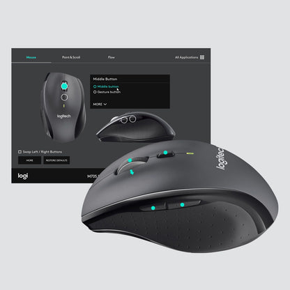 Ratón LOGITECH Marathon M705 RF Gris (910-006034) (LOG-MOU 910-006034)