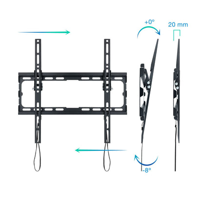 Soporte Pared TOOQ 32"-70" Inclinable 45Kg (LP1071T-B)