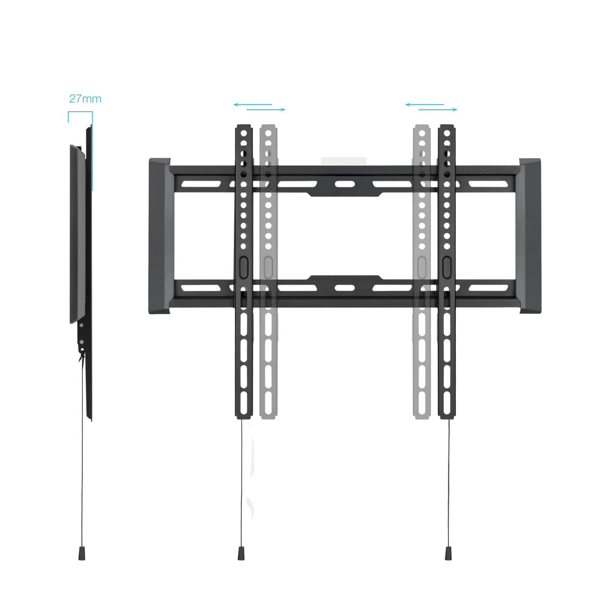 Soporte Pared TooQ 32"-70" Fijo Máx. 75Kg (LP1073F-B)