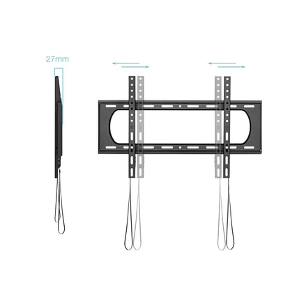 Soporte Pared TooQ 37"-80" Fijo Máx. 80Kg (LP1084F-B)