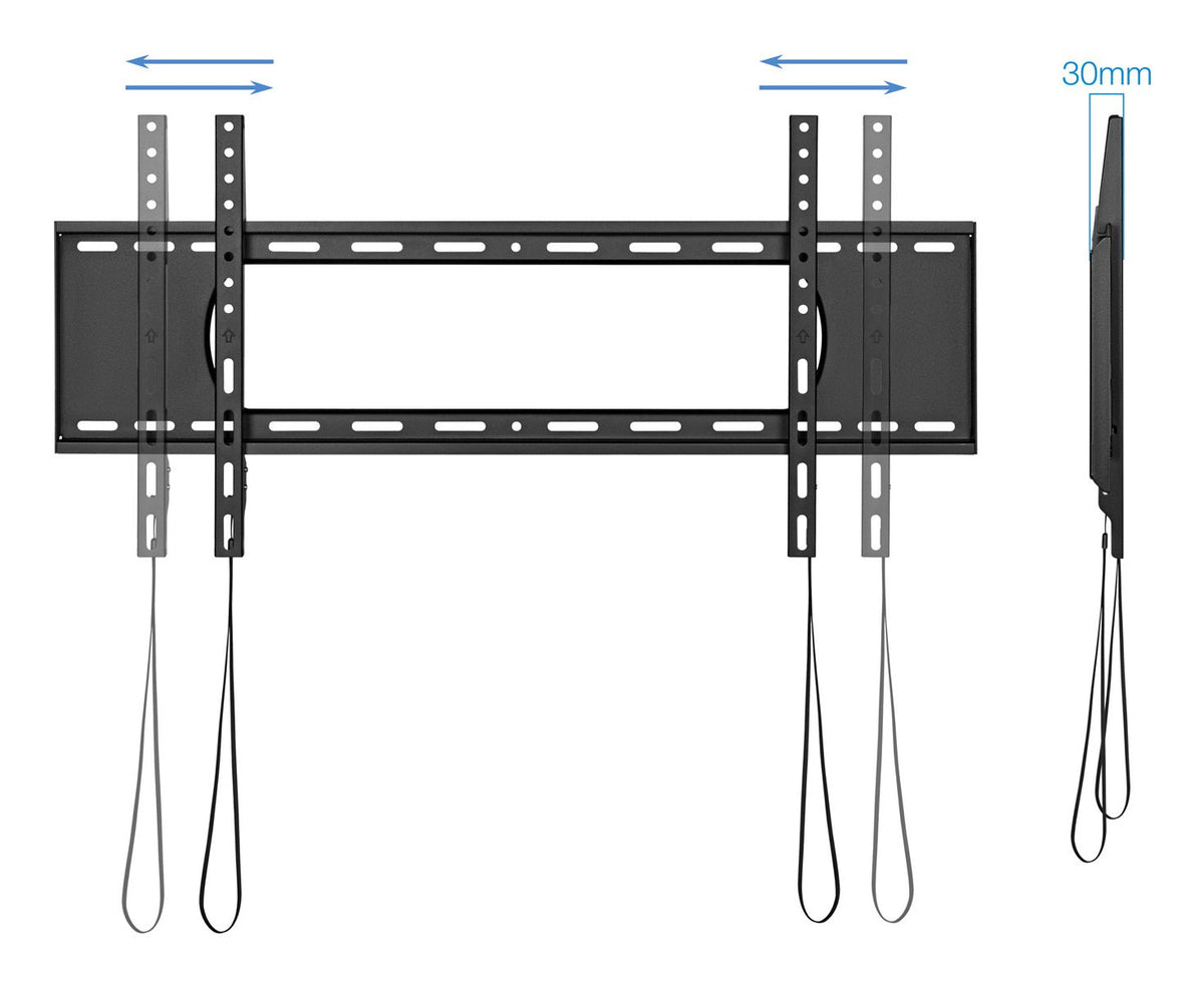 Soporte Pared TOOQ 43"-90" hasta 80Kg Negro (LP1090F-B)