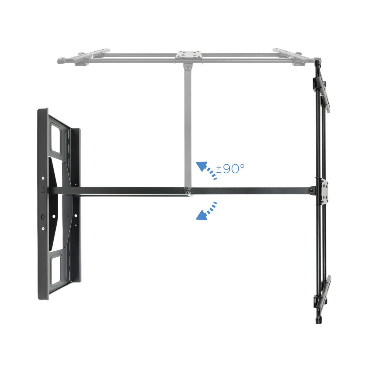 Soporte Pared TOOQ 43"-80" Gira/Inclina (LP4380XL-B)