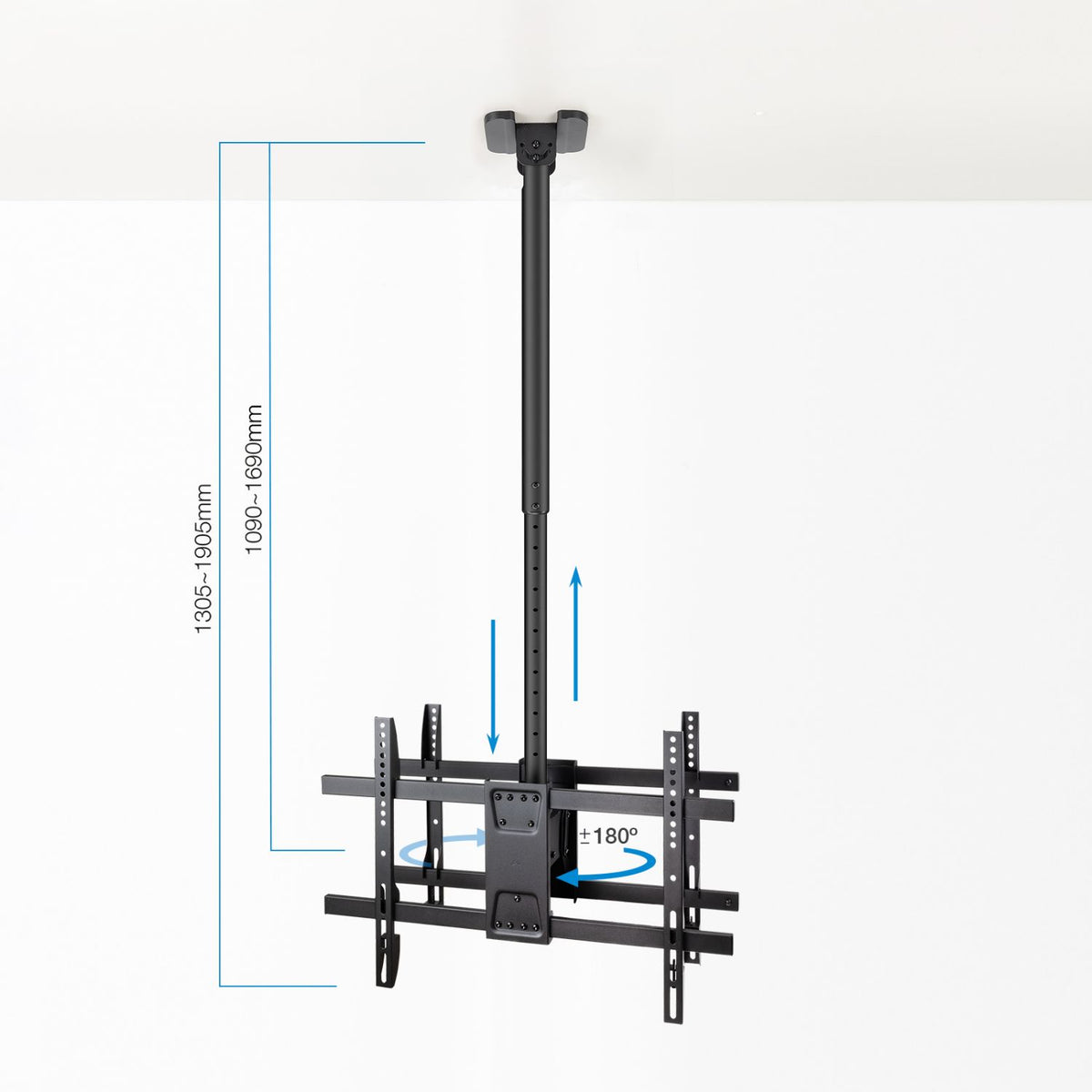 Soporte Techo TOOQ 43"-86" Gira/Inc (LPCE2286TSLI-XL-B)
