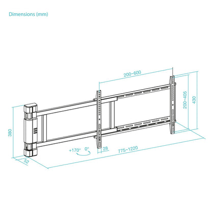 Soporte TooQ 32"-75" Eléctrico Giratorio (LPM4381XL-B)