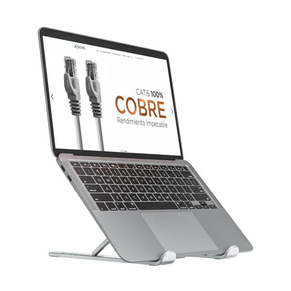 Soporte AISENS 10-15" Portatil/Tablet Plata (LPS1M-099)