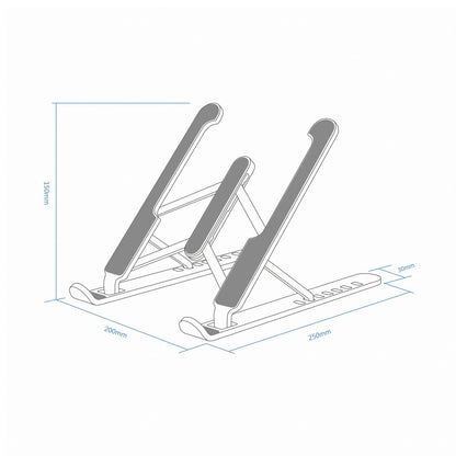 Soporte AISENS 10-15" Portatil/Tablet Plata (LPS1M-099)