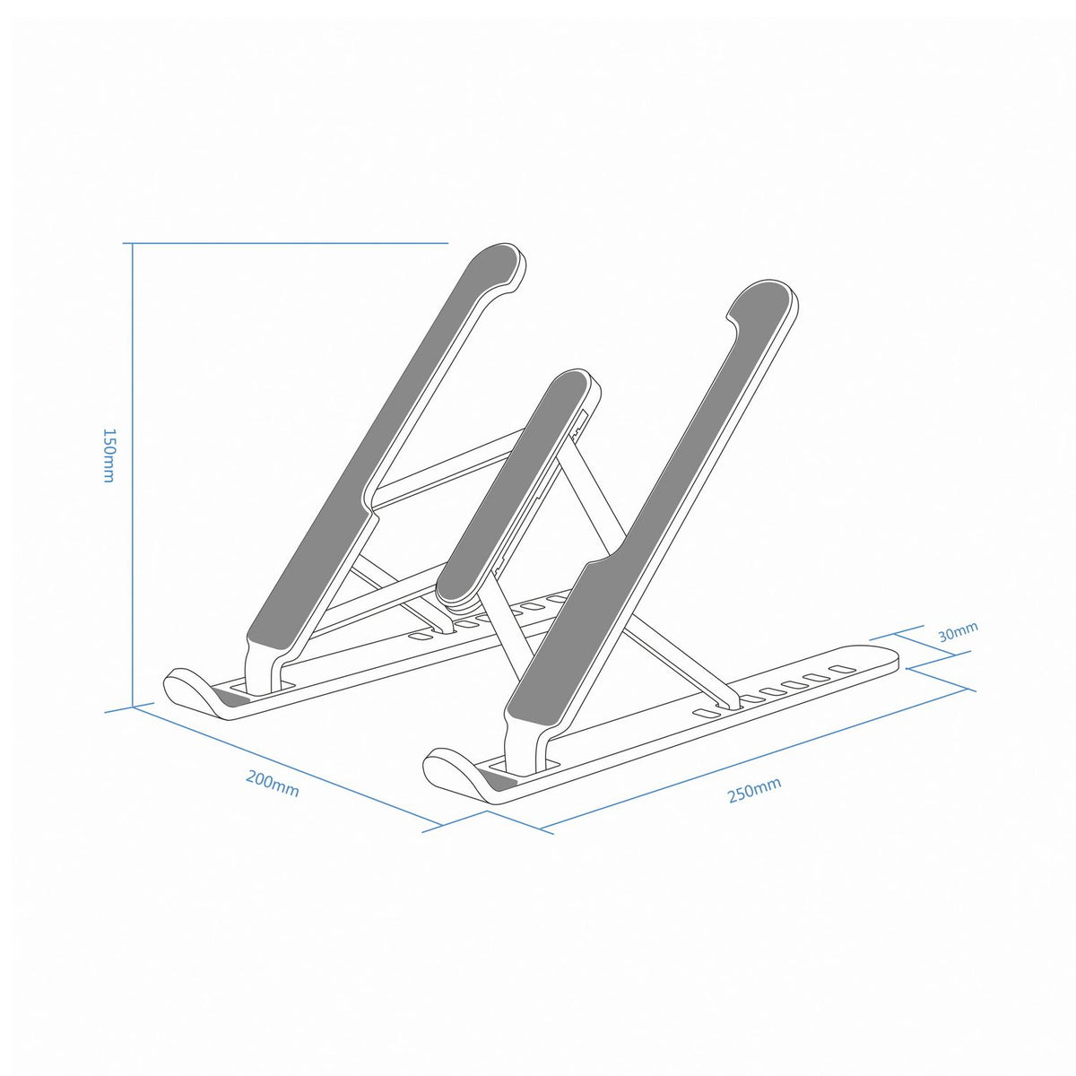 Soporte AISENS 10"-15" Portatil/Tablet Gris (LPS1M-101)