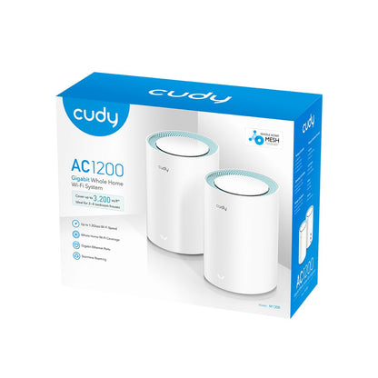 Mesh CUDY AC1200 WiFi 5 Pack 2 Blanco (M1300 2-PACK)
