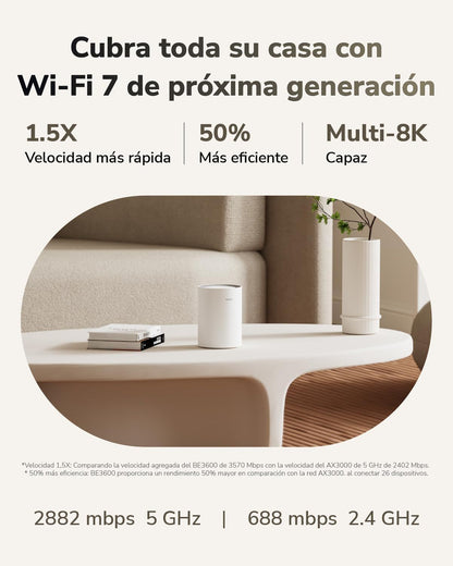 Sistema Mesh CUDY BE3600 3xRJ45 WiFi 7 (M3600 2-Pack)
